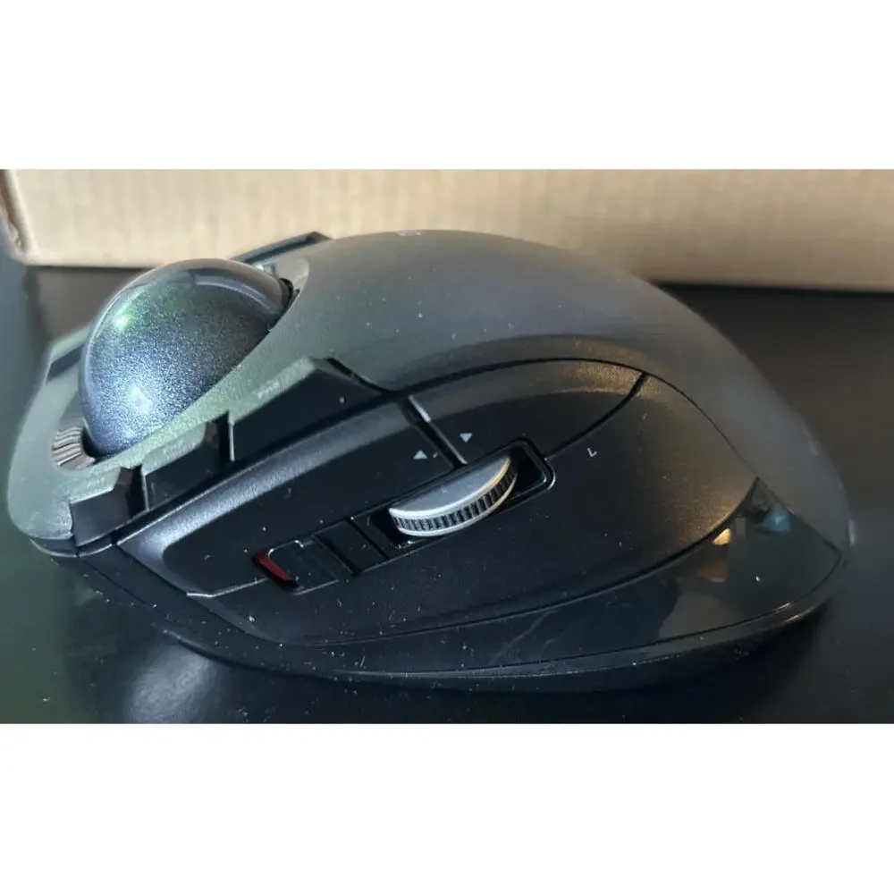 ELECOM DEFT Trackball Mouse Optical 8 Buttons DPI Switch Black